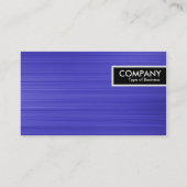 端のラベル-ブラシをかけられた青い質 名刺 (裏面)