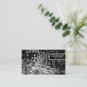 端のラベル-回路部品 名刺 (スタンド正面)