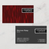 端のラベル-赤い縞 名刺 (正面/裏面)