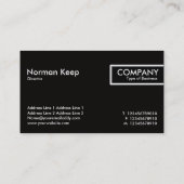 端のラベル-鉄骨フレームの建築 名刺 (裏面)