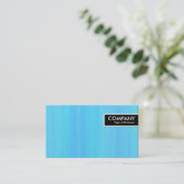 端のラベル-青く色彩の鮮やかな質 名刺 (スタンド正面)