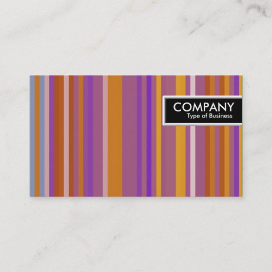 端のラベル- 03を縞で飾ります 名刺 (正面)