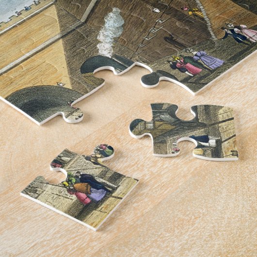 端の丘、リヴァプール、pの鉄道の入口 ジグソーパズル (側面)