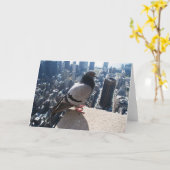 端の挨拶状 カード (黄色い花)