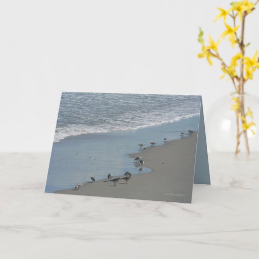 端の歩行者 カード (黄色い花)