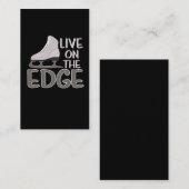 端の氷のフィギュアスケートのスケート選手に住んで下さい 名刺 (正面/裏面)