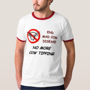 端の狂牛病 Tシャツ