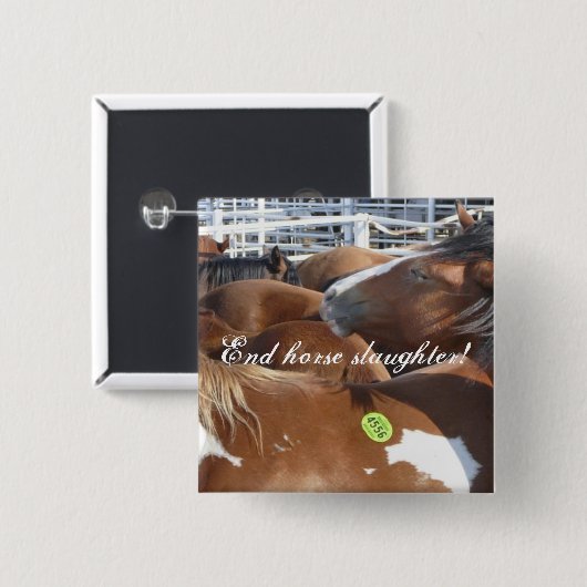 端の馬の虐殺! 缶バッジ (正面&裏面)