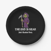 端は死神のバチュラーパーティのプレートの近くにあります ペーパープレート (正面)