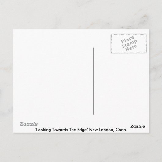 端を凝視して ポストカード (裏面)