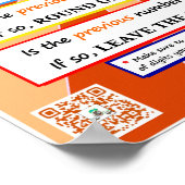 端数処理 ポスター (角)