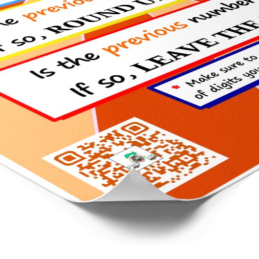 端数処理 ポスター (角)