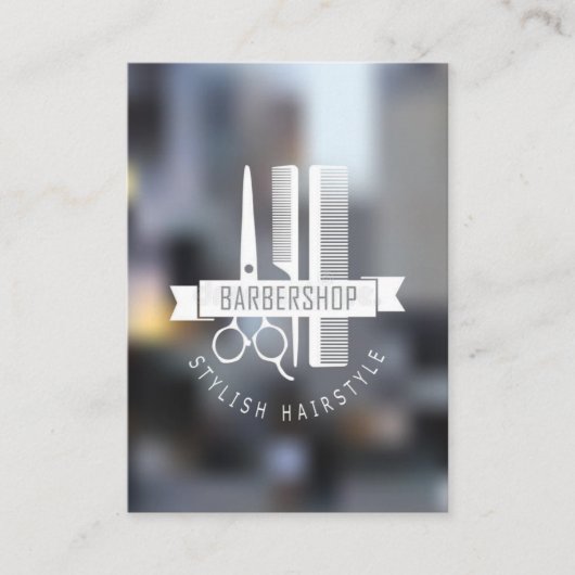 端整な理容師の名刺 名刺 (正面)