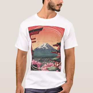 「端麗」Japanese style T-shirt Tシャツ