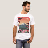 「端麗」Japanese style T-shirt Tシャツ (正面フル)