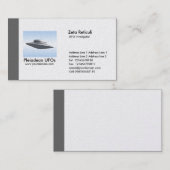 端UFOの調査官-灰色 名刺 (正面/裏面)