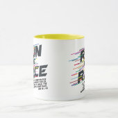 競争のクリスチャンのマグを走って下さい マグカップ (中央)