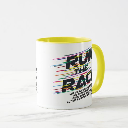 競争のクリスチャンのマグを走って下さい マグカップ (正面右)