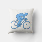 競争のサイクリスト。 青い クッション (裏面)