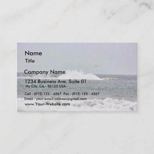 競争のボート 名刺 (正面)