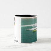 競争のマグの開始 ツートーンマグカップ (中央)