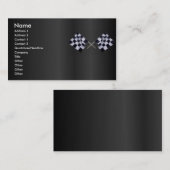 競争の旗のプロフィールカード 名刺 (正面/裏面)
