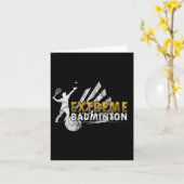 競争の激しいバドミントンゲームコンペティションプラン カード (黄色い花)