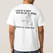 競争の炊事道具のティー Tシャツ (裏面)