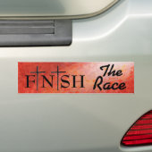 競争の聖書の引用語句を完成させて下さい バンパーステッカー (車上)