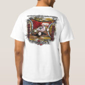 競争の要素のビニールのTシャツ Tシャツ (裏面)