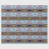 競争の誕生日の包装紙 ラッピングペーパー (フラット)