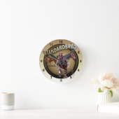 競争への子馬 ラウンド壁時計 (ホーム)