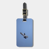 競争ハト飛行中に荷物のラベル ラゲッジタグ (正面縦)