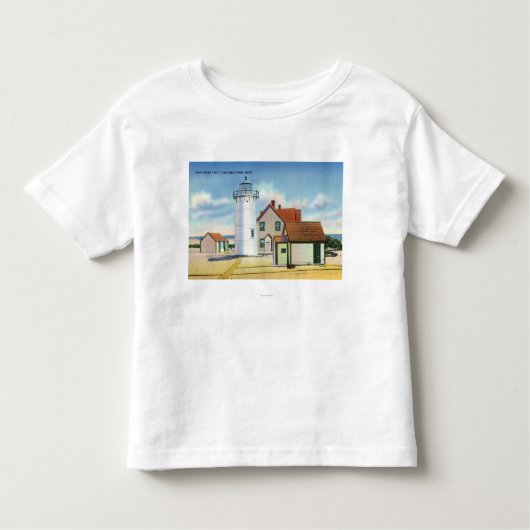 競争ポイント灯台の眺め トドラーTシャツ (正面)
