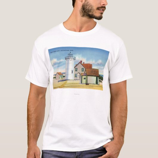 競争ポイント灯台の眺め Tシャツ (正面)