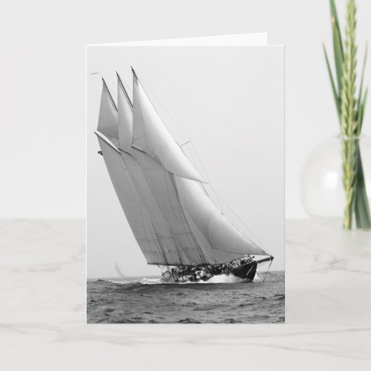 競争ヨットAtlantic 1904年 カード (正面)