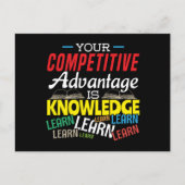 競争上の優位性:やる気を起こさせる先生 ポストカード (正面)