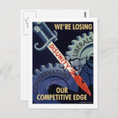 競争力のあるハガキの紛失 ポストカード (正面/裏面)