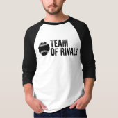 競争相手のチームは3/4枚の袖のRaglanのTシャツをPodcast Tシャツ (正面)