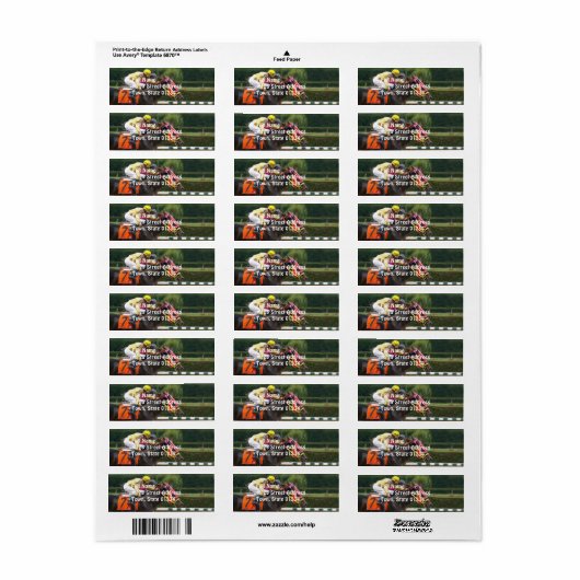 競争馬8 ラベル (フルシート)