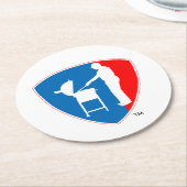 競争BBQのコースター ラウンドペーパーコースター (アングル)