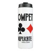 競合するブリッジ遊カードのスーツを複製する タンブラー (正面)