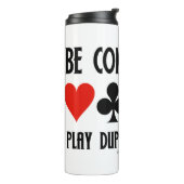 競合するブリッジ遊カードのスーツを複製する タンブラー (回転左)