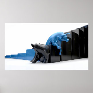 競合する経済トレンド ポスター