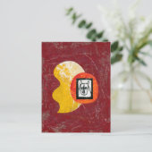 競合を回避するRhinocerosはがき ポストカード (スタンド正面)