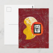 競合を回避するRhinocerosはがき ポストカード (正面/裏面)