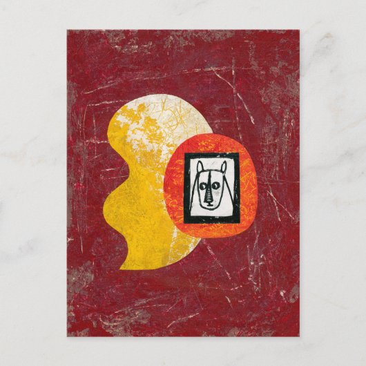 競合を回避するRhinocerosはがき ポストカード (正面)