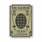 競合ソードフェンシング シール (正面)