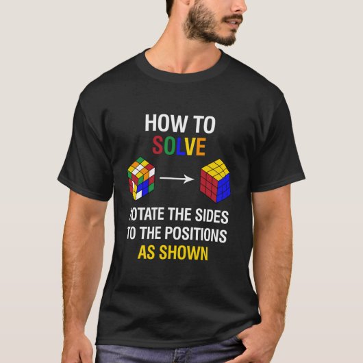 競合パズルのスピードおもしろい削減の解決方法 Tシャツ (正面)