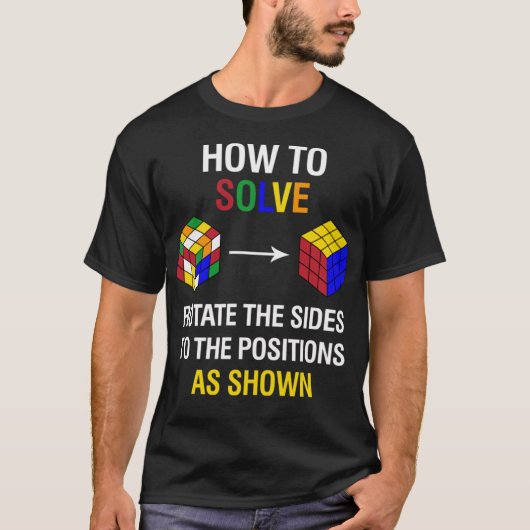 競合パズルのスピードおもしろい削減の解決方法 Tシャツ (正面)